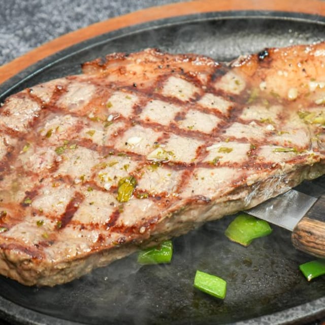 Rib Eye Steak.