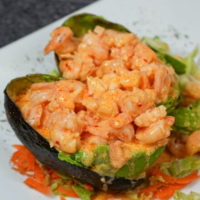 Aguacates Con Camarones.